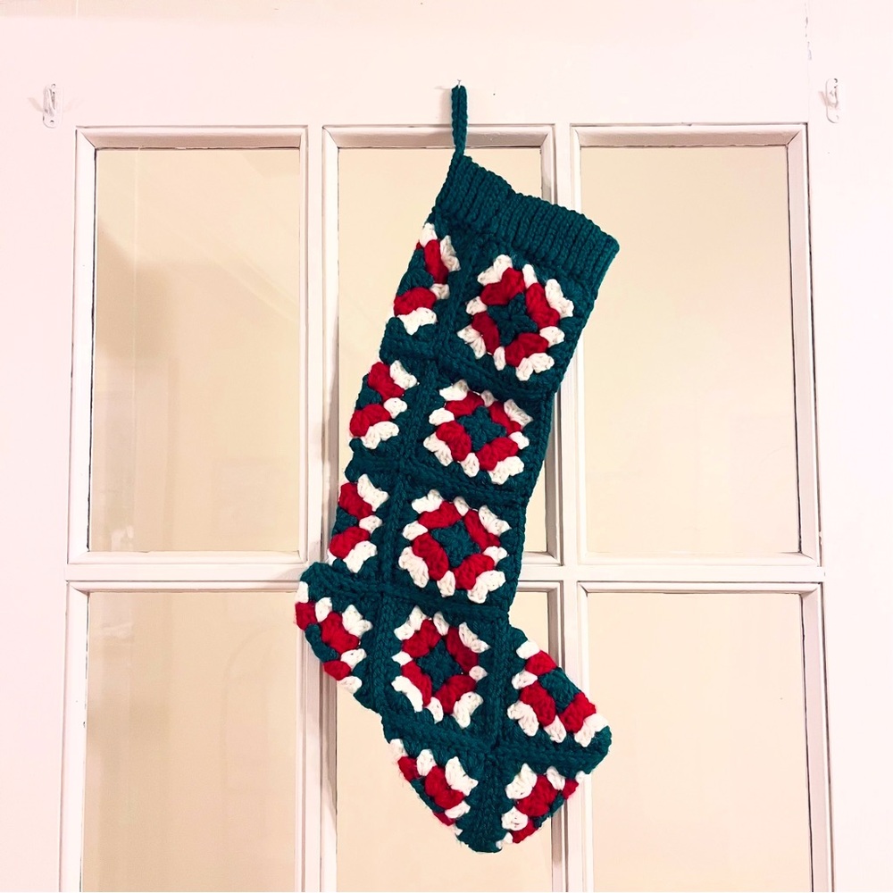 Festive Crocheted Holiday Stocking